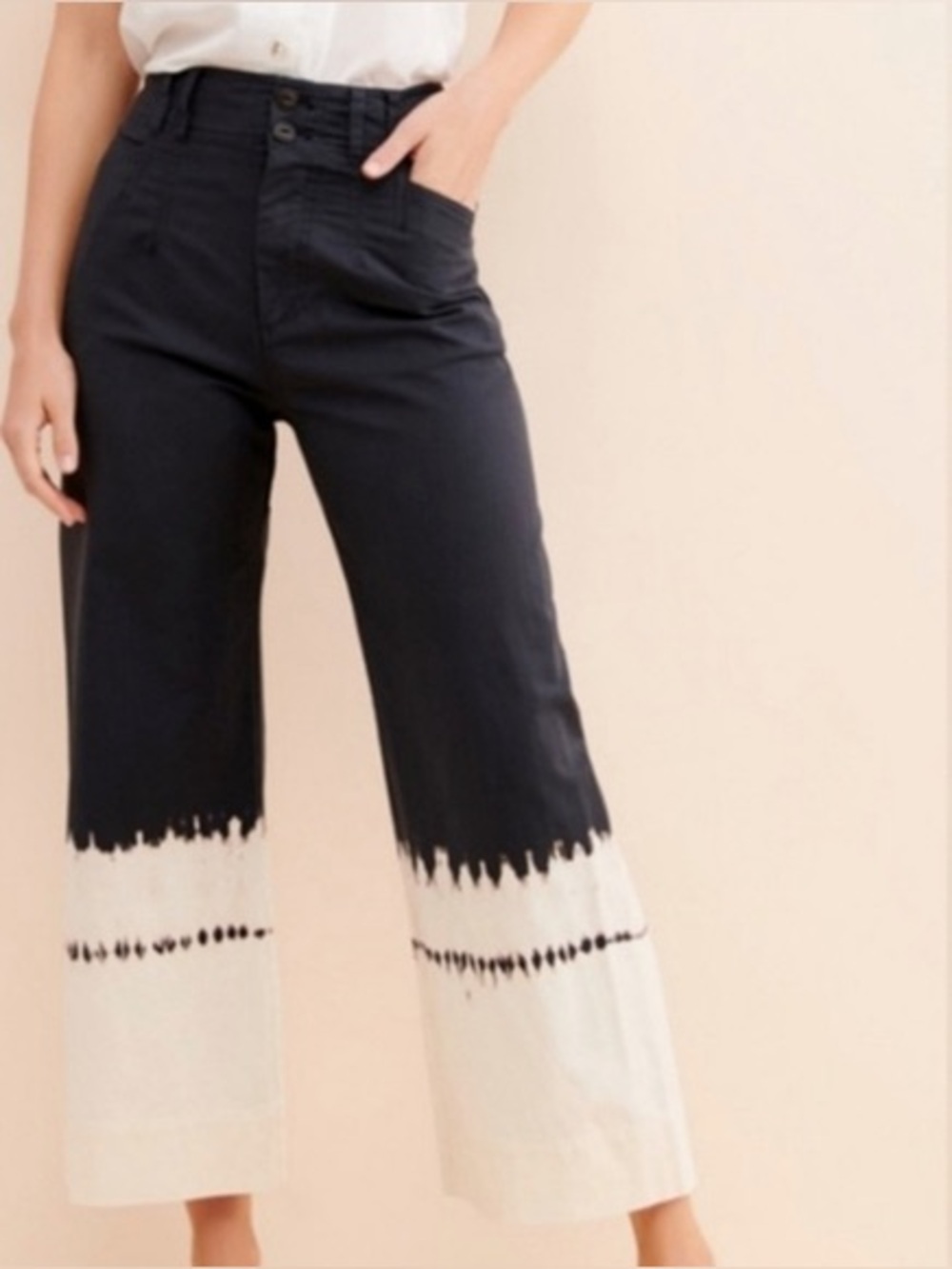 Anthropologie Tue Dye Charcoal Casual Pants 29T